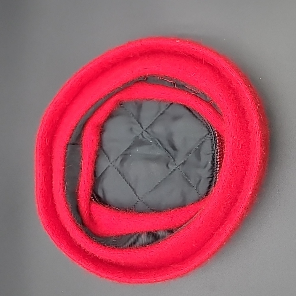 Red Wool Bucket Hat - Picture 4 of 4